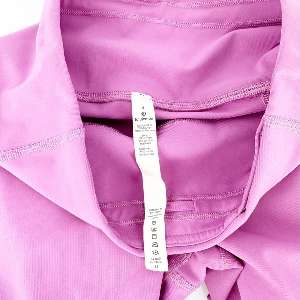Lululemon Pace Rival High-Rise Crop 22" Magenta Glow - Picture 5 of 6